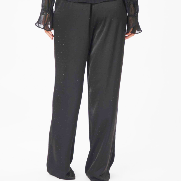 NEO NOIR - EMMETT HEAVY SATEEN BEDAZ PANT | BLACK