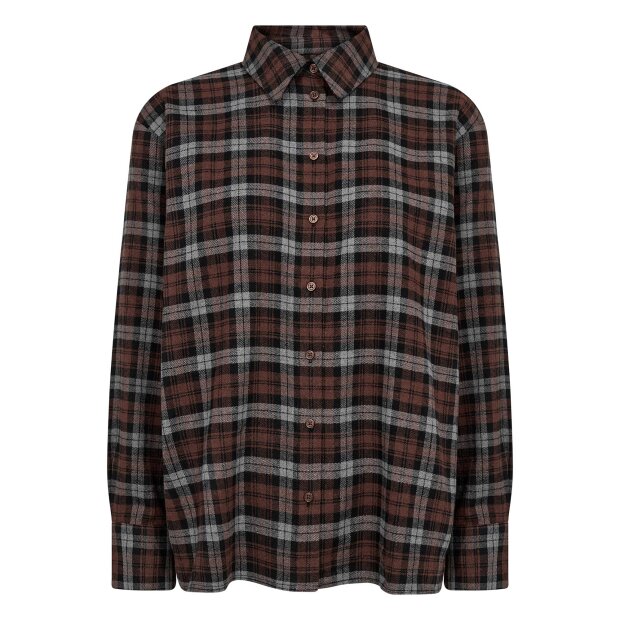 LEVETE ROOM - ODANSA 2 SHIRT | HAZELNUT COMBI