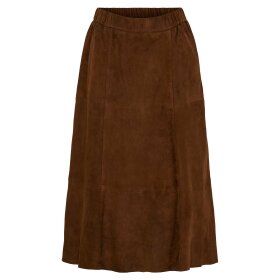 NOTYZ - SUEDE SKIRT | CHOCOLATE BROWN