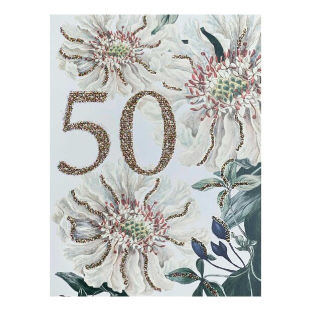 VANILLA FLY - LYKØNSKNINGSKORT 13X9 CM | 50 YEARS