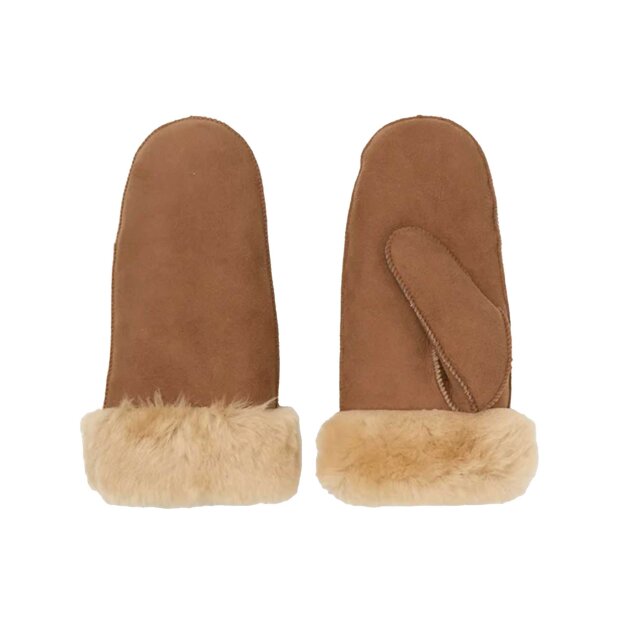 BECK SØNDERGAARD - DOA SHEARLING MITTEN | EMPERADOR BROWN