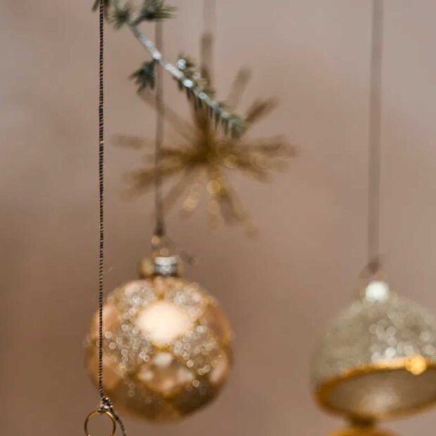 SPEEDTSBERG - JULEKUGLE D6CM | GOLD/CHAMPAGNE