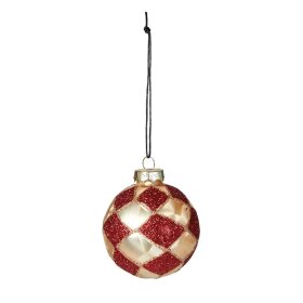 SPEEDTSBERG - JULEKUGLE D8CM | RED/CHAMPAGNE