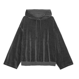 MOSHI MOSHI MIND - COSMOS HOODIE VELVET | DARK GREY