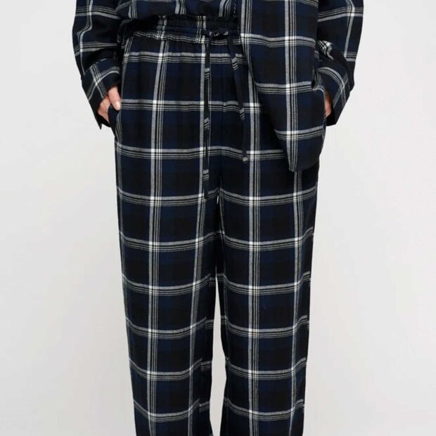 MOSHI MOSHI MIND - MOON PANTS CHECK | DARK NAVY CHECK