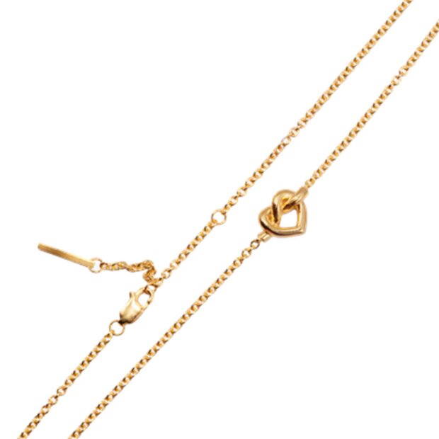 JANE KØNIG - TIED HEART NECKLACE | FORGYLDT