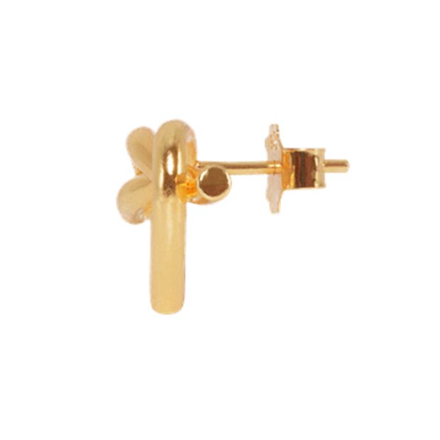 JANE KØNIG - TIED HEART STUD | FORGYLDT