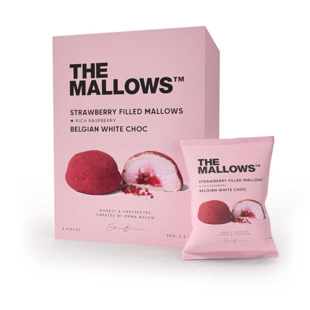 THE MALLOWS - FILLED MALLOWS | STRAWBERRY/RICH RASPBERRY