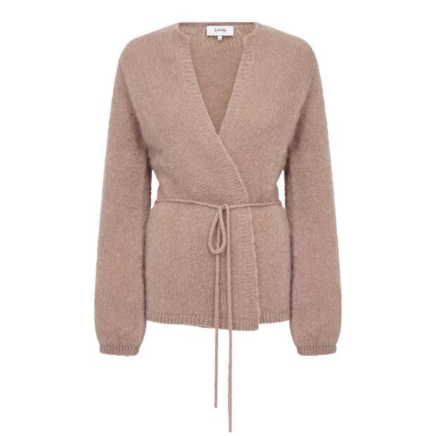 LEVETE ROOM - NOREEN 7 CARDIGAN | LIGHT TAUPE