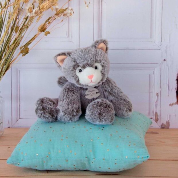 HISTOIRE D OURS - KAT GRÅ 25CM