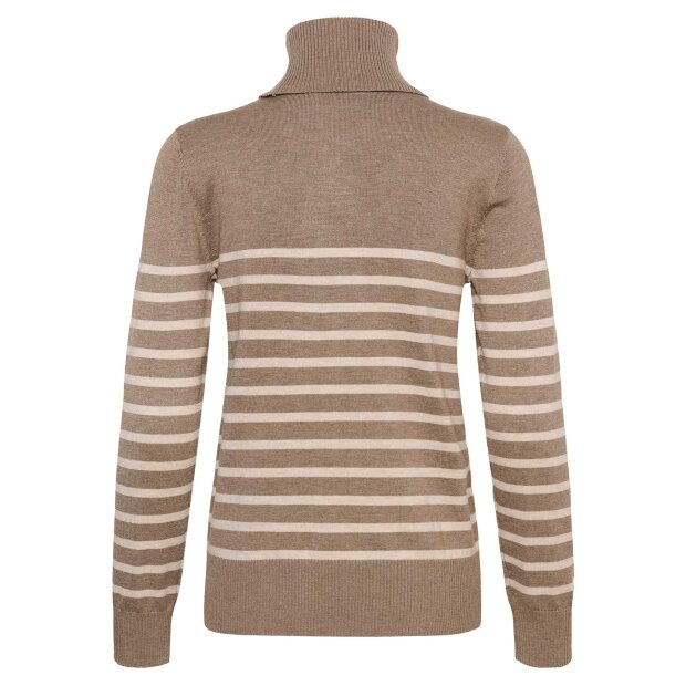 SAINT TROPEZ - MILA SZ STRIBET RULLEKRAVEBLUSE | ATMOS GRAY MORN STRIPE