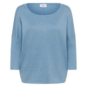 SAINT TROPEZ - MILA SZ PULLOVER | BLUE SHADOW MELANGE