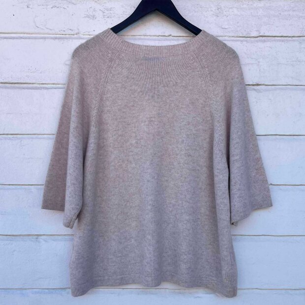 DAVIDA - T-SHIRT I RAGLAN OVERSIZED | LIGHT BEIGE