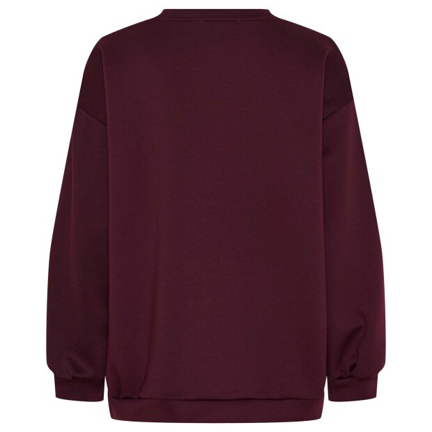 MARTA DU CHATEAU - HIBISCUS SWEATSHIRT | BORDEAUX