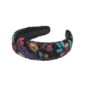 BECK SØNDERGAARD - FAIRYGARD WIDE BEADED HAIRBRACE | BLACK