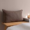 BY LOHN - KNITTED CUSHION - WAVE | GINGER SNAP BY LOHN - KNITTED CUSHION - WAVE | GINGER SNAP