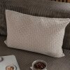 BY LOHN - KNITTED CUSHION - SQUARE | BEIGE MELANGE