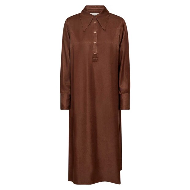 DEPECHE - CINDY DRESS | BROWN