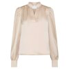 NEO NOIR - ROSSLYN HEAVY SATEEN BLOUSE | CHAMPAGNE