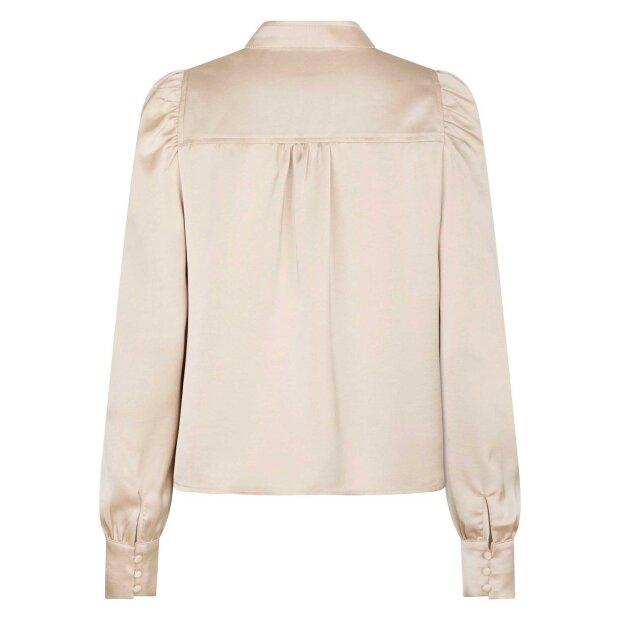 NEO NOIR - ROSSLYN HEAVY SATEEN BLOUSE | CHAMPAGNE