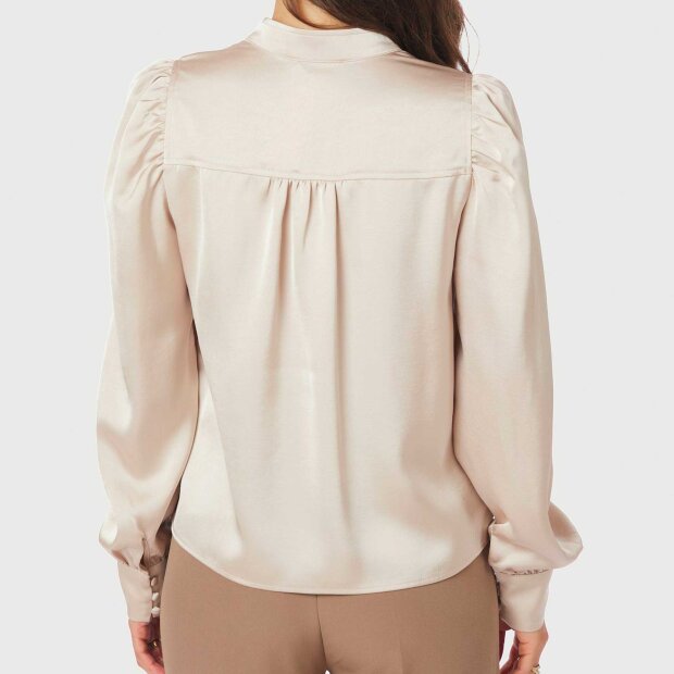 NEO NOIR - ROSSLYN HEAVY SATEEN BLOUSE | CHAMPAGNE
