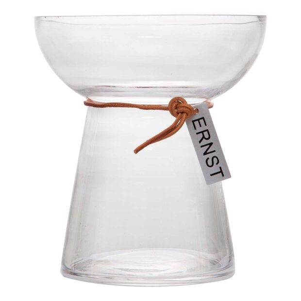 ERNST - LØGVASE I GLAS 11X11CM