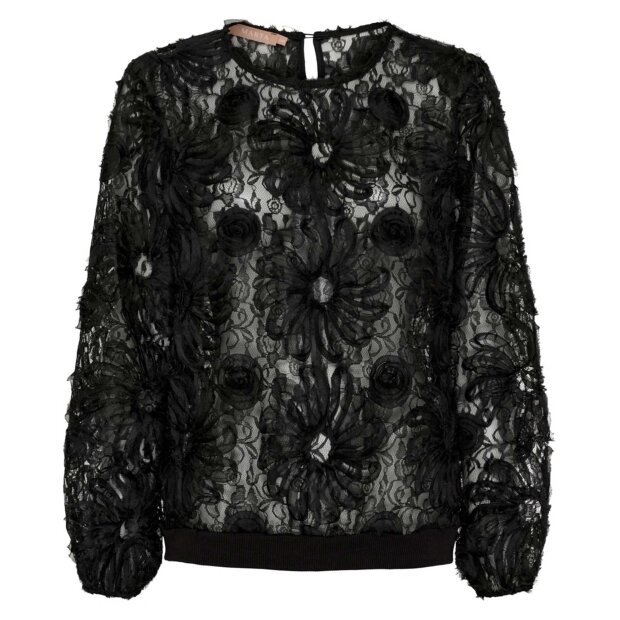 MARTA DU CHATEAU - LYKKE BLOUSE | BLACK