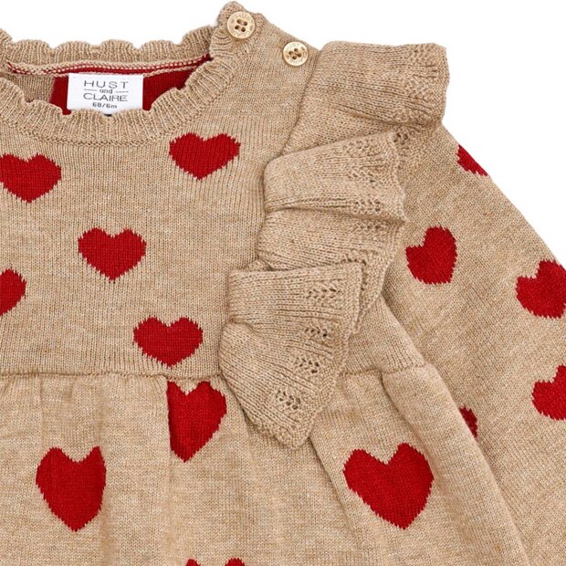 HUST AND CLAIRE - KRISTEL HEART KJOLE | BISCUIT