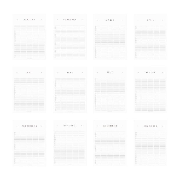 KBHAVN CALENDAR - FAMILY MAXI REFILL 2026