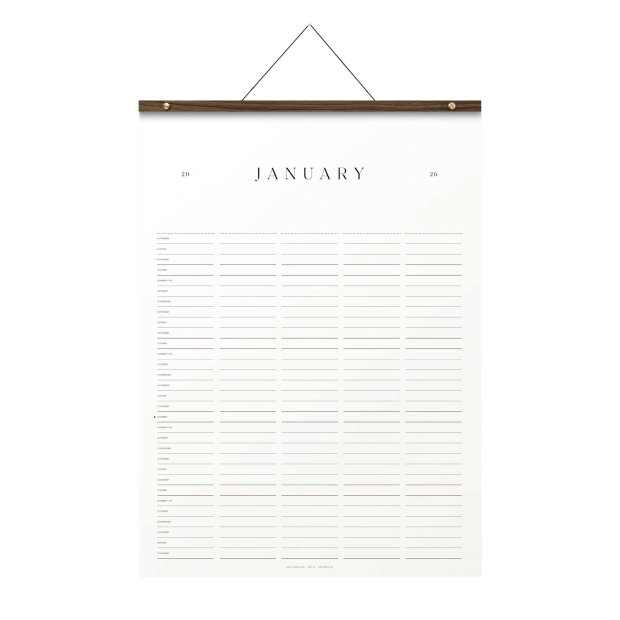 KBHAVN CALENDAR - FAMILY MAXI M/RAMME 2026 | RØGET EG