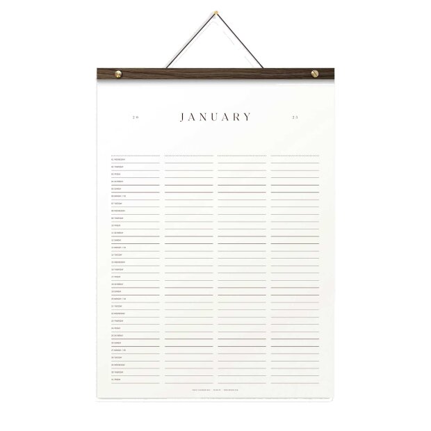 KBHAVN CALENDAR - FAMILY MINI M/RAMME 2026 | RØGET EG