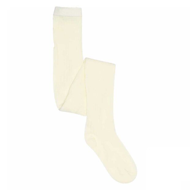 MP STRØMPER - WOOL RIB TIGHTS | SNOW WHITE