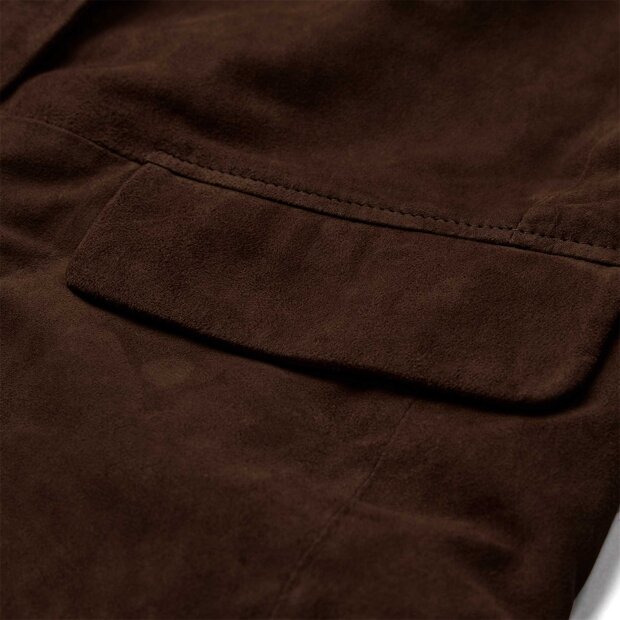 DEPECHE - ZENIA SKINDBLAZER | DUSTY BROWN