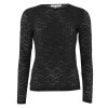 CONTINUE COPENHAGEN - ALBERTE LACE R-NECK BLOUSE | BLACK CONTINUE COPENHAGEN - ALBERTE LACE R-NECK BLOUSE | BLACK