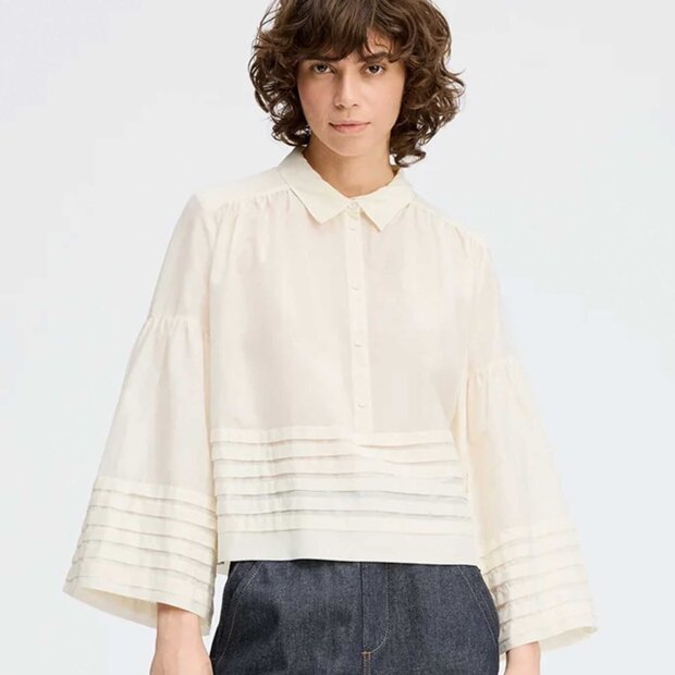 MUNTHE - ROSALIN SKJORTE | IVORY