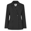 SECOND FEMALE - FIQUE FITTED BLAZER | BLACK