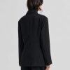 SECOND FEMALE - FIQUE FITTED BLAZER | BLACK