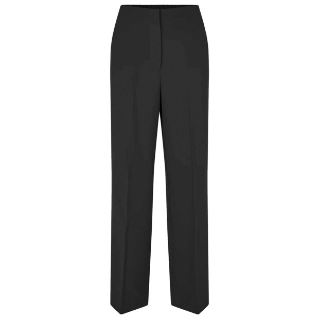 SECOND FEMALE - FIQUE STRAIGHT TROUSERS | BLACK