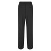 SECOND FEMALE - FIQUE STRAIGHT TROUSERS | BLACK SECOND FEMALE - FIQUE STRAIGHT TROUSERS | BLACK