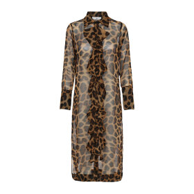 Karmamia - LEOPARD CHIFFON RUFFLE KIMONO Karmamia - LEOPARD CHIFFON RUFFLE KIMONO