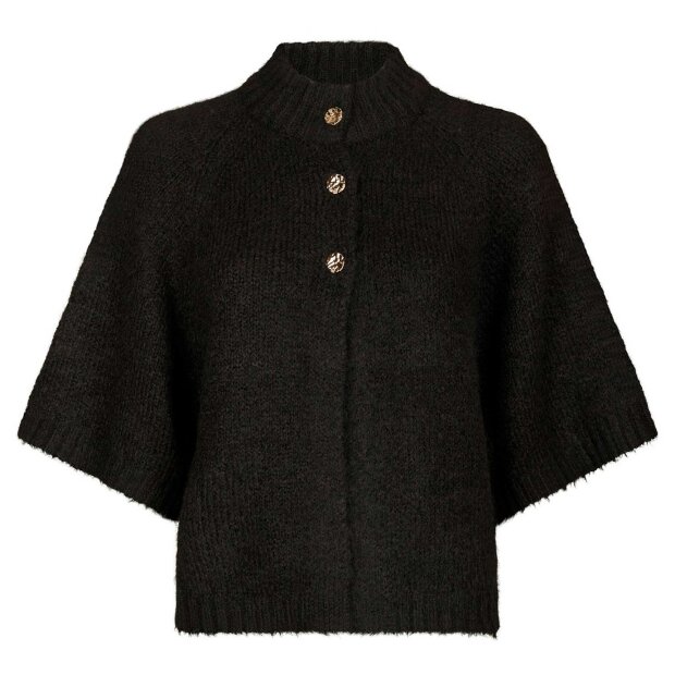 NEO NOIR - BENUTA FLUFFY KNIT CARDIGAN | DARK BROWN