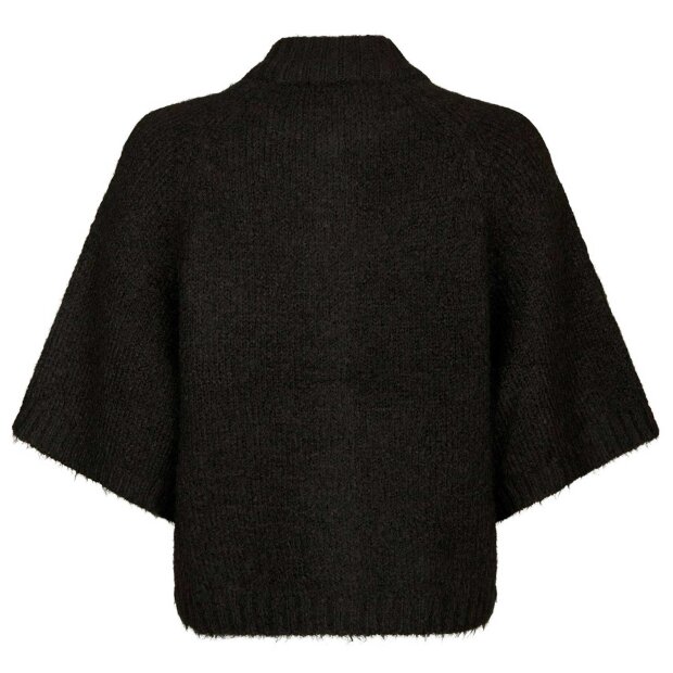 NEO NOIR - BENUTA FLUFFY KNIT CARDIGAN | DARK BROWN