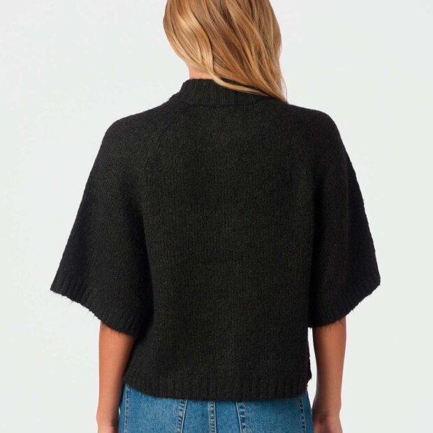 NEO NOIR - BENUTA FLUFFY KNIT CARDIGAN | DARK BROWN