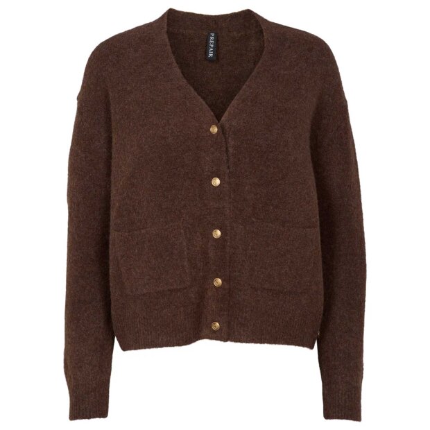 PREPAIR OF SCANDINAVIA - GIGI KNIT CARDIGAN | CHOCOLATE BROWN