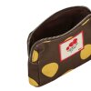 BECK SØNDERGAARD - MAXI POLKA CANVAS POUCH BAG | HOT FUDGE BROWN