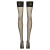 WOLFORD - SATIN TOUCH 20 STAY-UP | BLACK