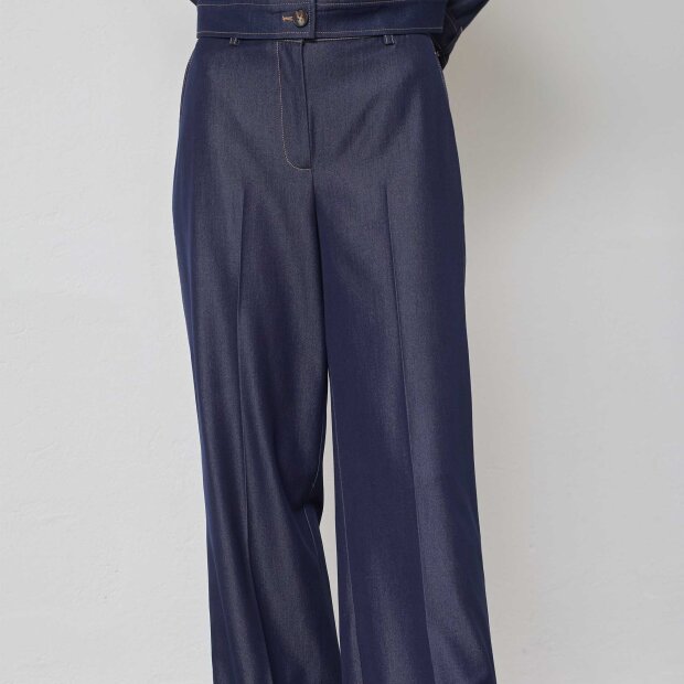 CO COUTURE - TERRY DENIM PANT | NAVY DENIM