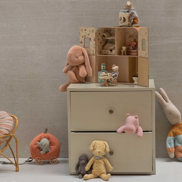 MAILEG - SUITCASA - LILLESØSTER & LILLEBROR MUS