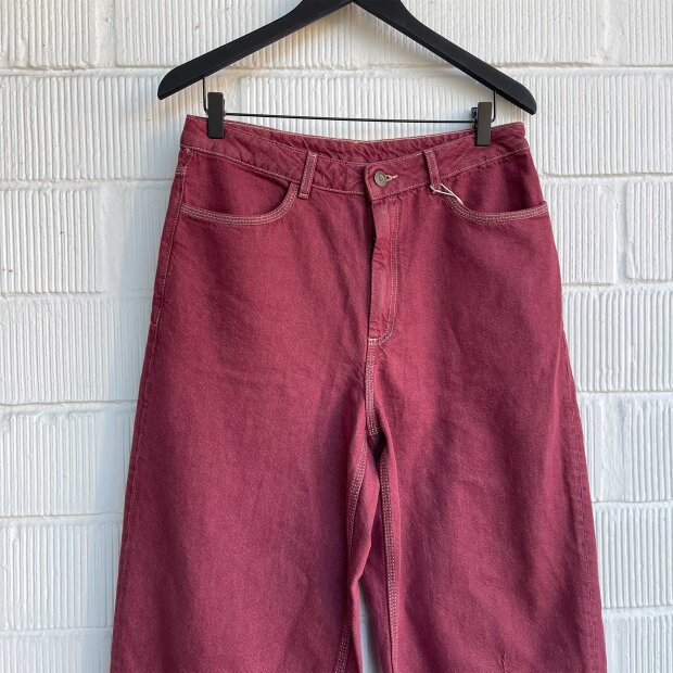 AMERICAN VINTAGE - YOPDAY BALLOON JEANS | BORDEAUX