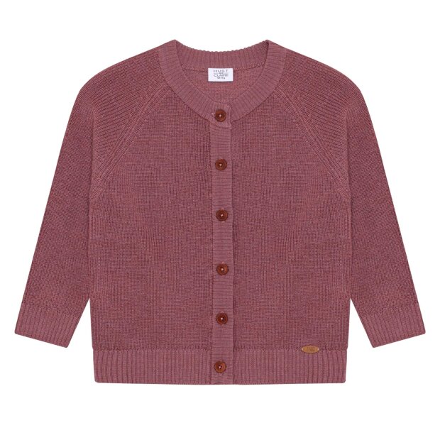 HUST AND CLAIRE - CURI WOOL CARDIGAN | PALE MAUVE